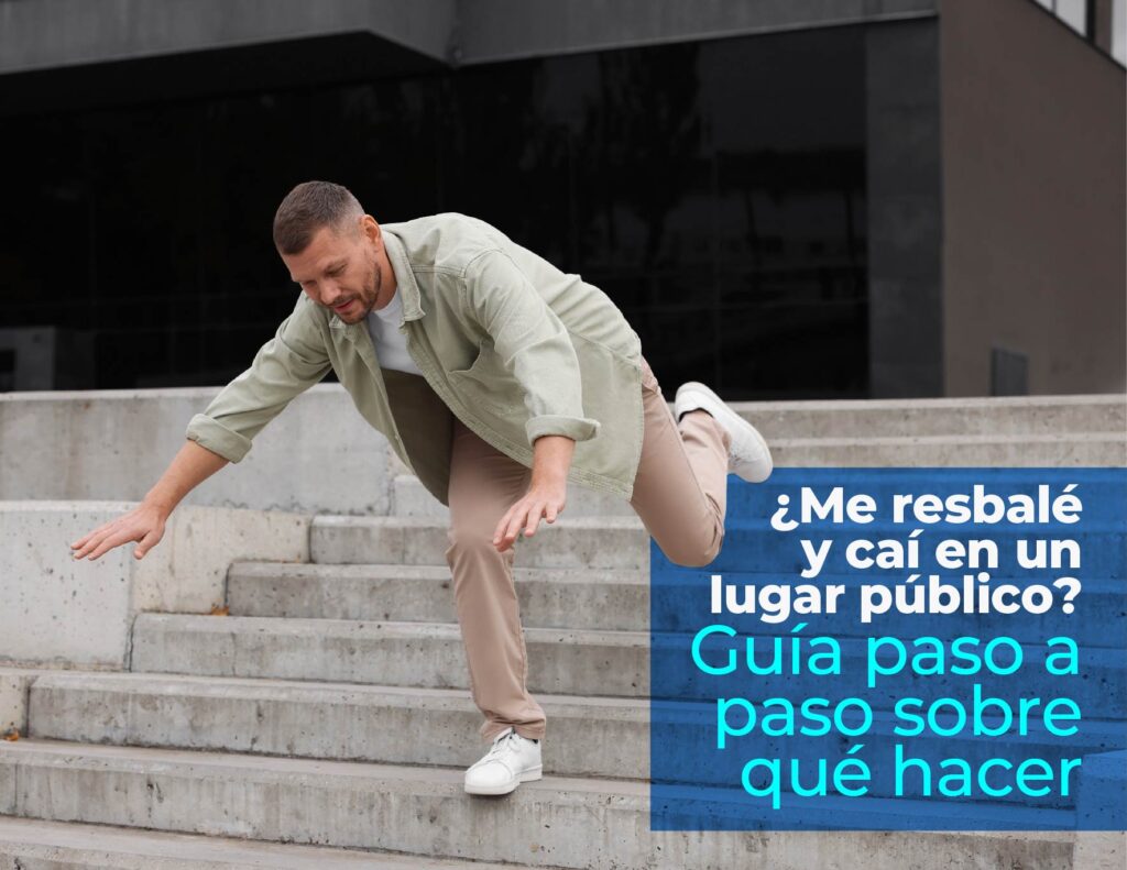 ¿Me resbalé y caí en un lugar público? Guía paso a paso sobre qué hacer